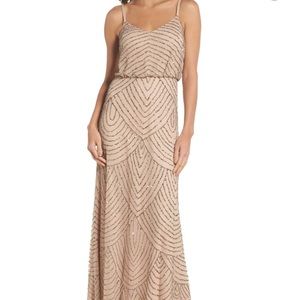 Adrianna Papell Embellished Blouson Gown